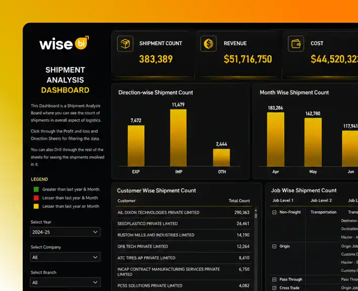 CargoWise Overall Performance Dashboard preview