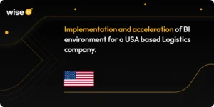 Implementation and acceleration of BI environment for a USA based Logistics company