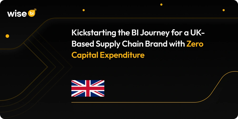 Kickstarting the BI Journey for a UK-Based Supply Chain Brand with Zero Capital Expenditure