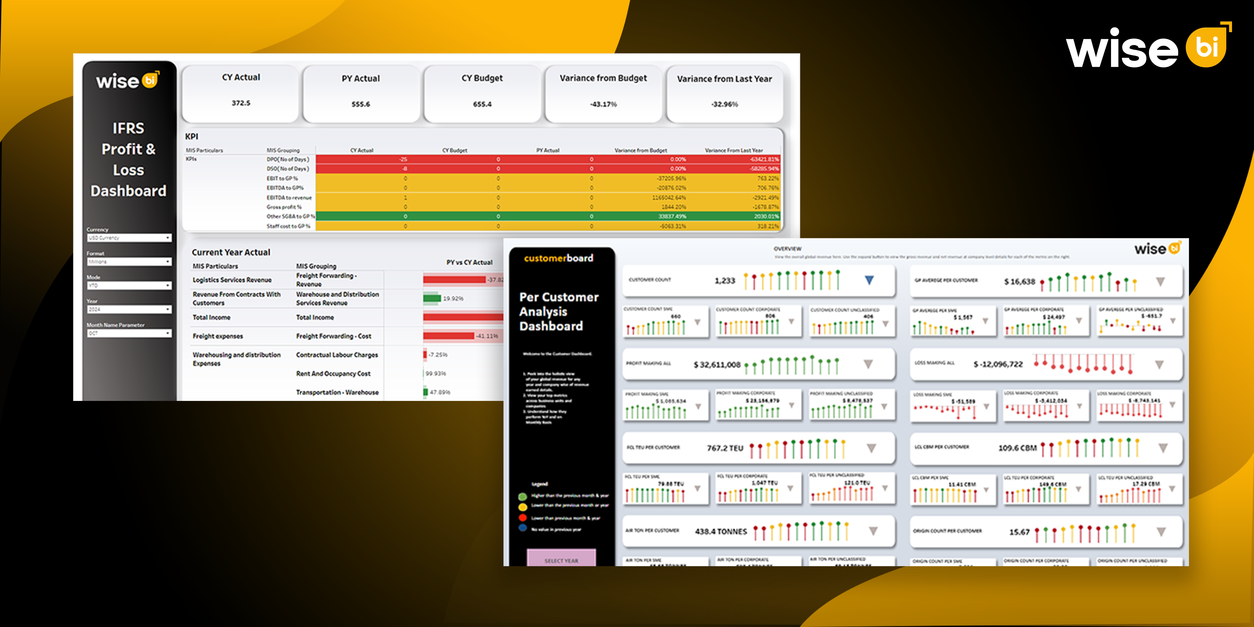 Wise BI's Dashboard and Reporting Solutions