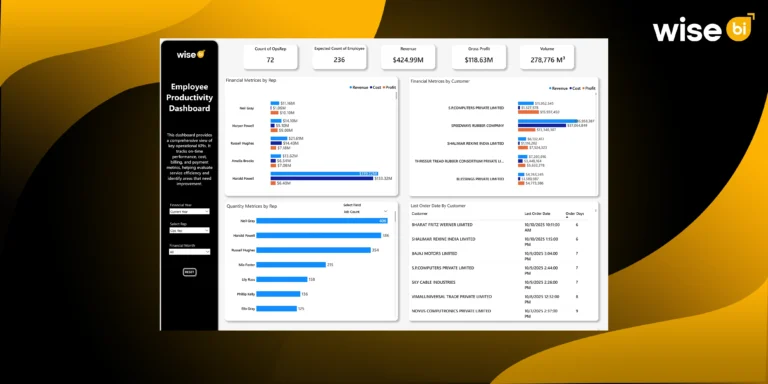What KPIs Should You Measure With Wise BI’s Employee Productivity Dashboard?