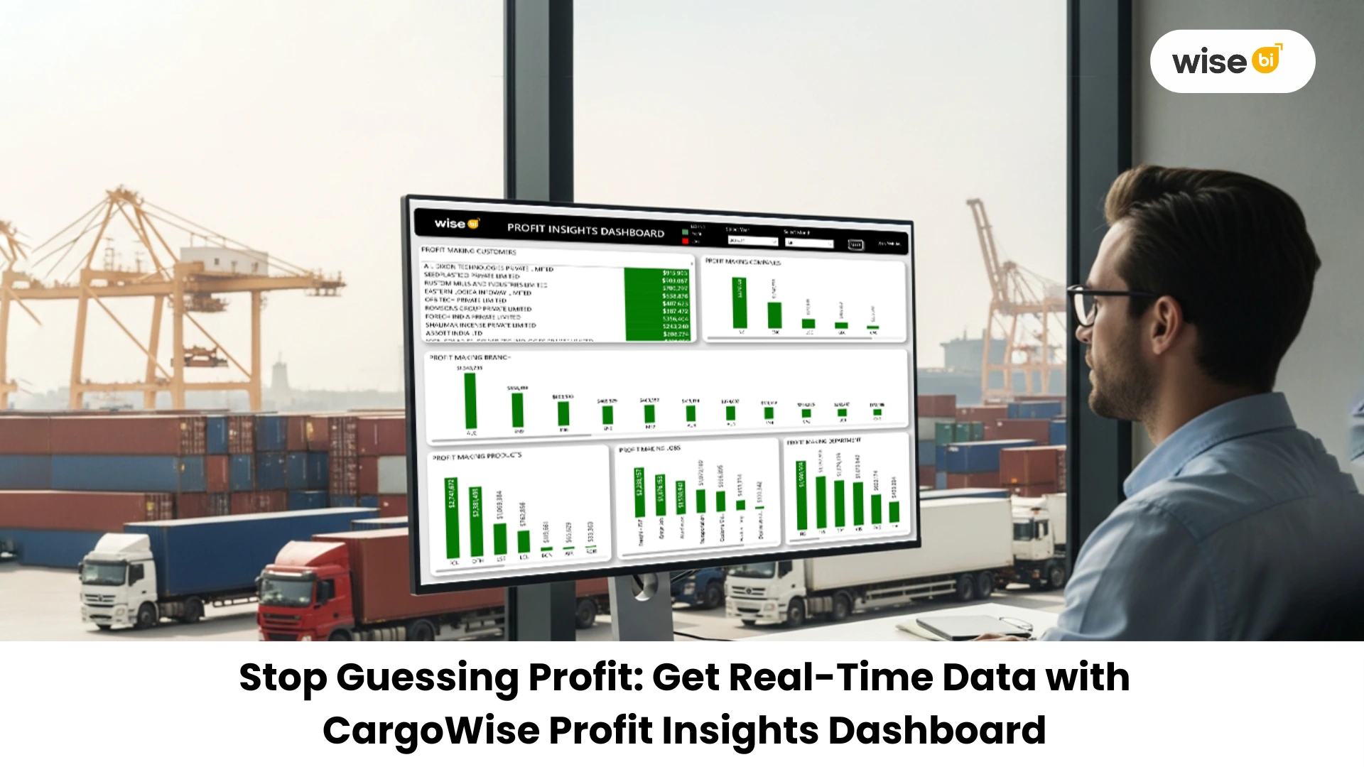 Stop Guessing Profit: Get Real-Time Data with CargoWise Profit Insights Dashboard - Wise BI