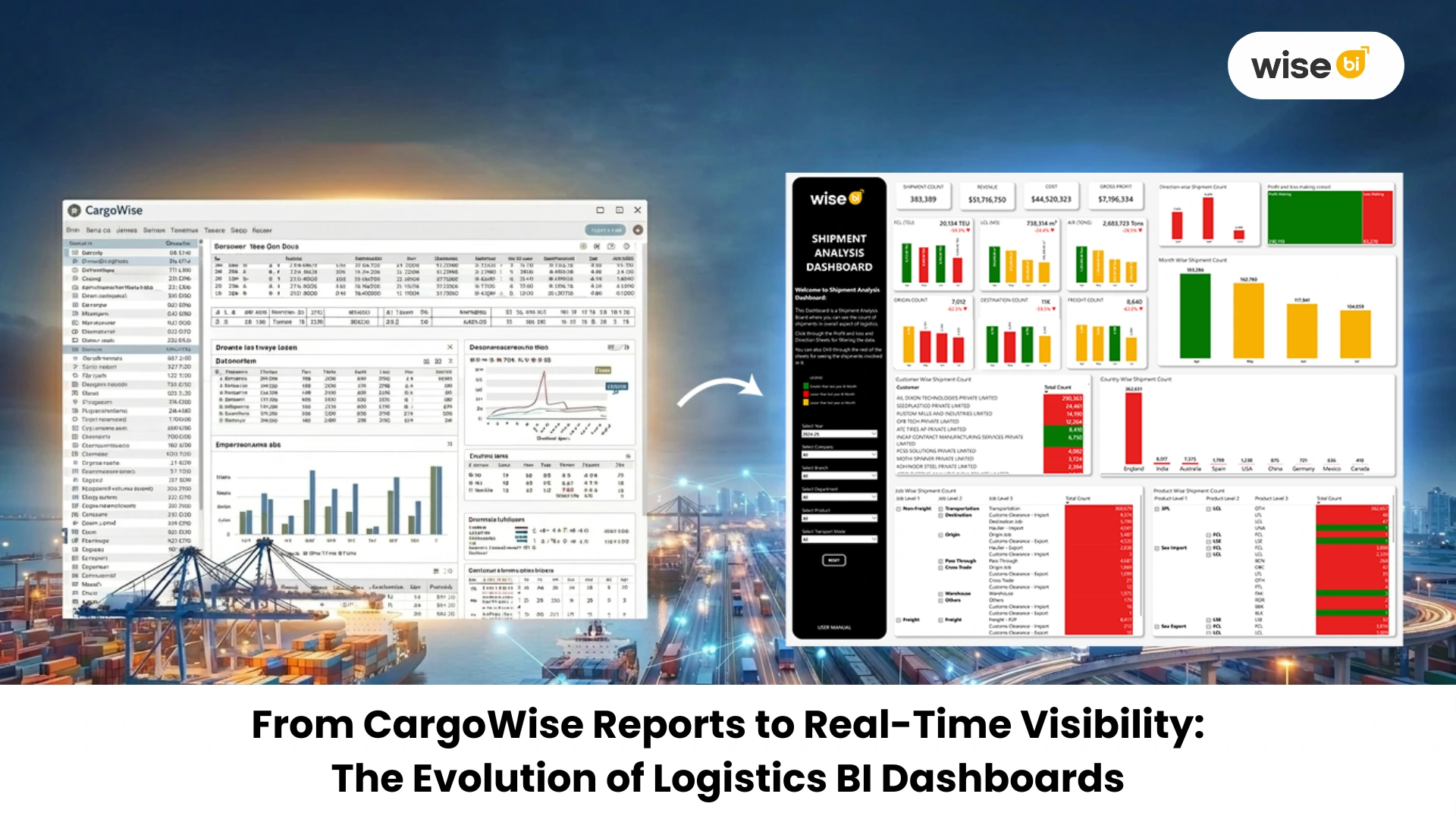 From CargoWise Reports to Real-Time Visibility - Wise BI