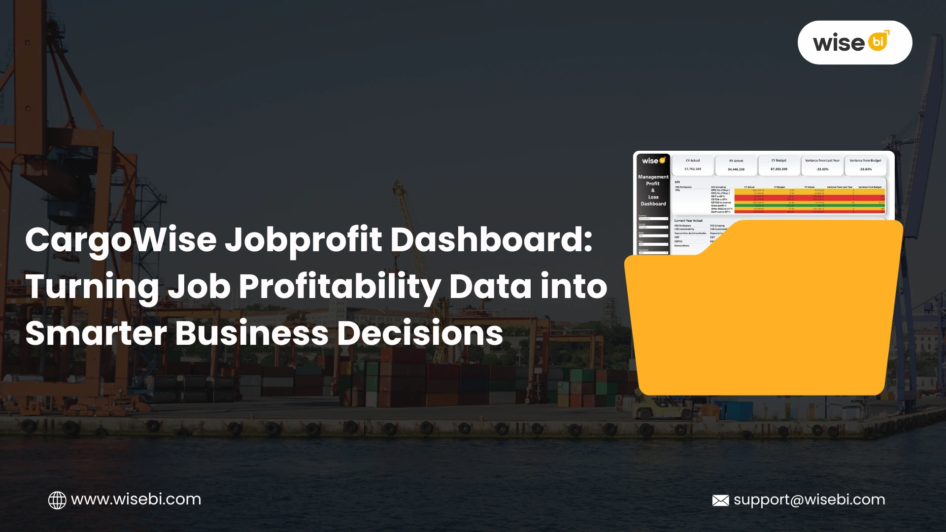 CargoWise Jobprofit Dashboard: Turning Job Profitability Data into Smarter Business Decisions - Wise BI