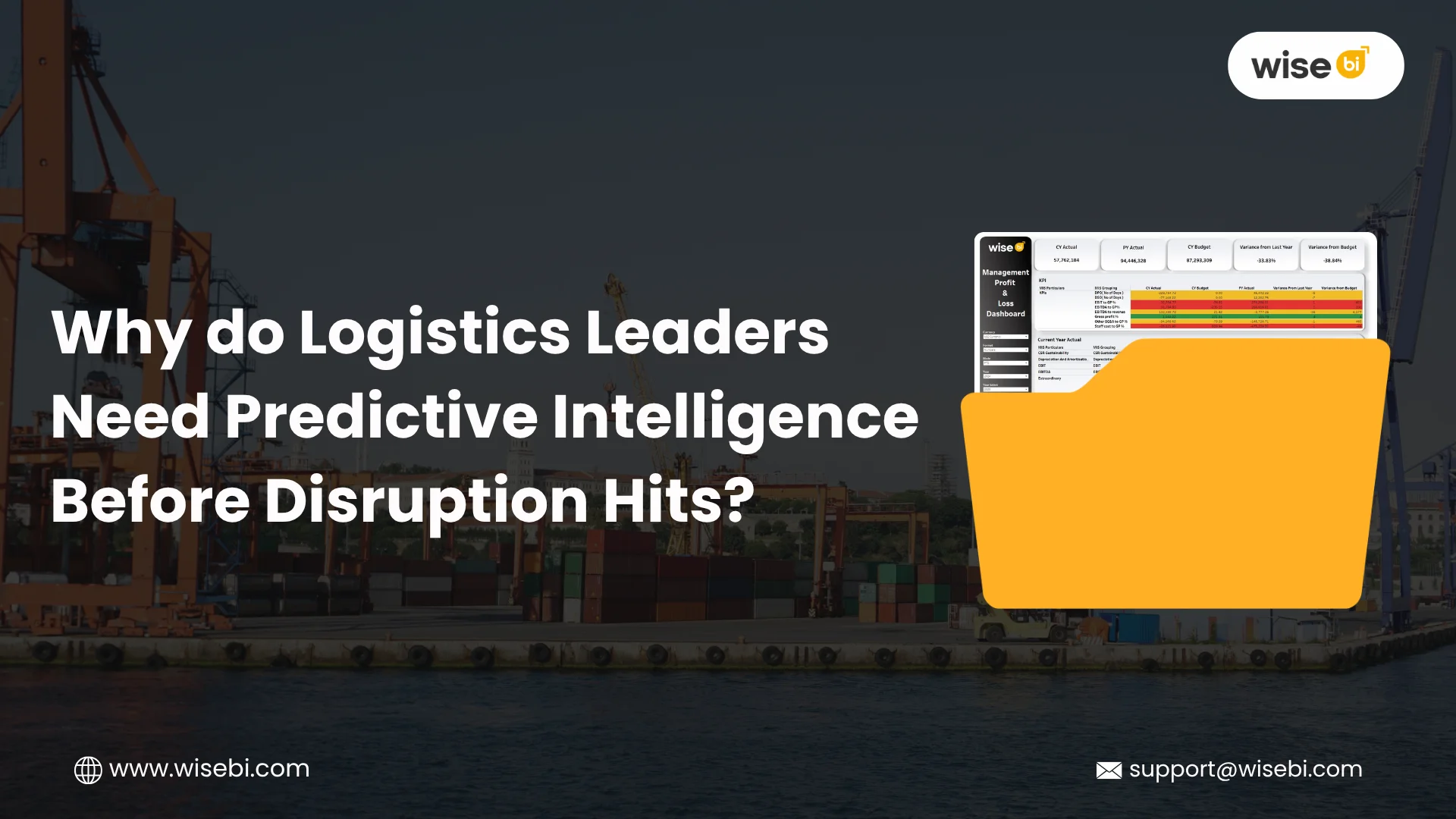 Discover how predictive analytics helps logistics companies anticipate delays, costs, demand, and risks to improve visibility and make proactive decisions. - WiseBI